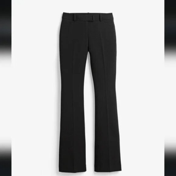 NEW! White House Black Market Seasonless Slim Flare Black Pants Size 6 Long/Tall - Picture 3 of 13